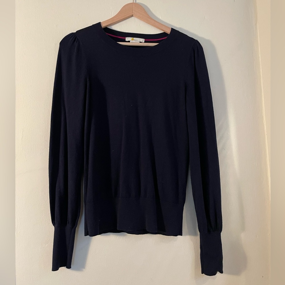 Boden Black sweater 50% wool, 50% cotton